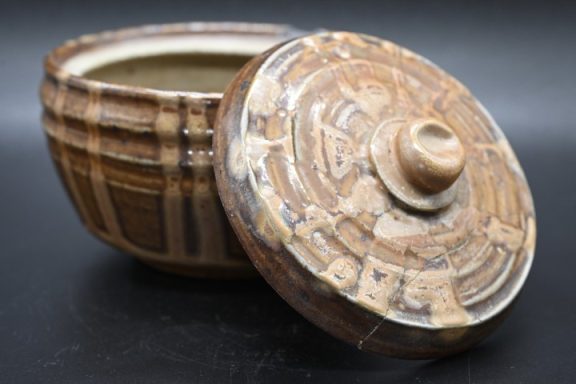 R0090 - Carved Lidded Bowl R0090 - Carved Lidded Bowl