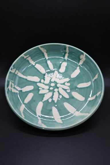 R0159 - Celadon Sunburst Bowl R0159 - Celadon Sunburst Bowl